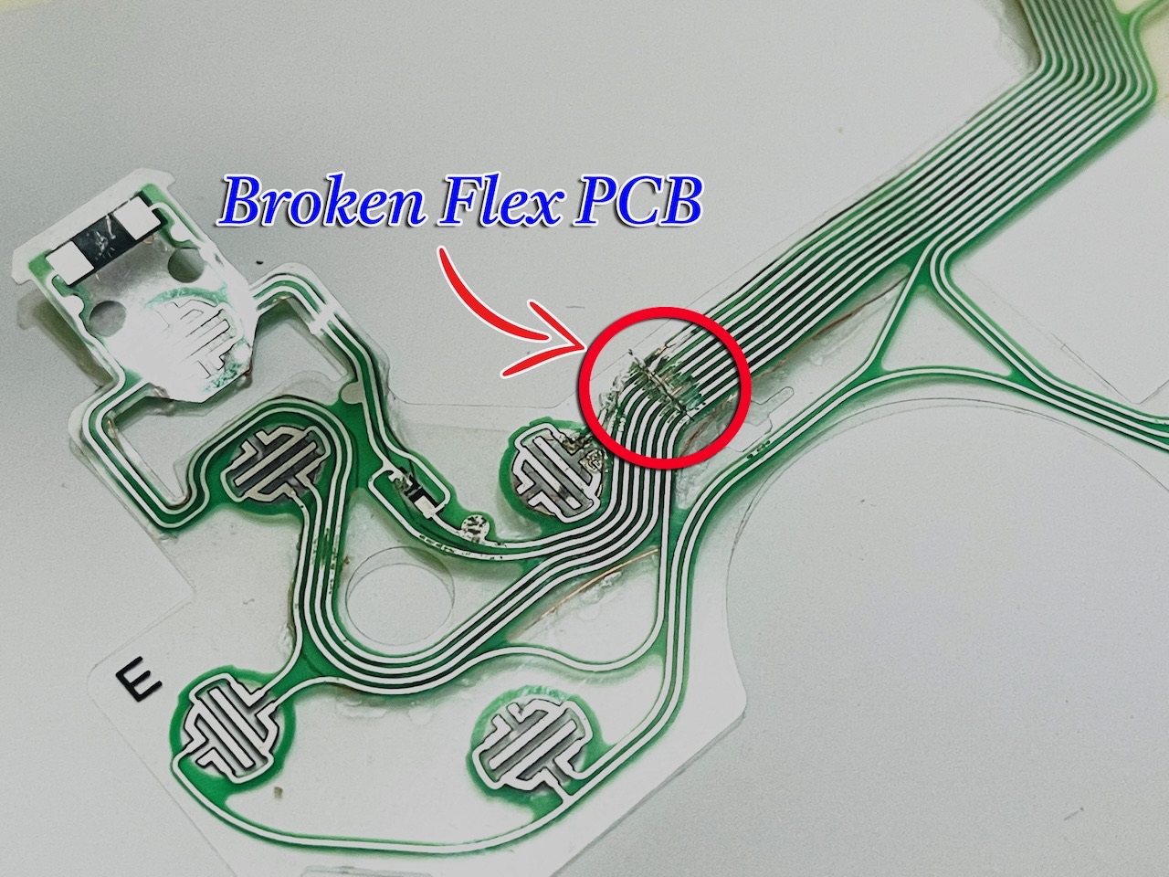 Broken Flex PCB Fixing